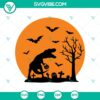 Spooky Halloween dinosaur SVG with Oct 31 design - perfect for scary Halloween crafts and decorations.