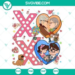 Disney Carl and Ellie Valentine SVG | Pixar Love Story Cut Files