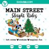 Disney Christmas Main Street Sleigh Rides SVG DXF EPS PNG: Festive, vintage-inspired Christmas design with a nostalgic touch, perfect for holiday crafting projects.