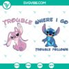 Disney Couple Stitch and Angel SVG | Love Couple Cut Files 2