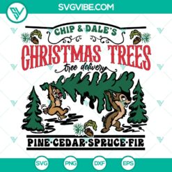 Chip and Dale Disney Couples Christmas SVG featuring Double Trouble design, perfect for crafting. Cute and funny duo cut files for Disney fans.