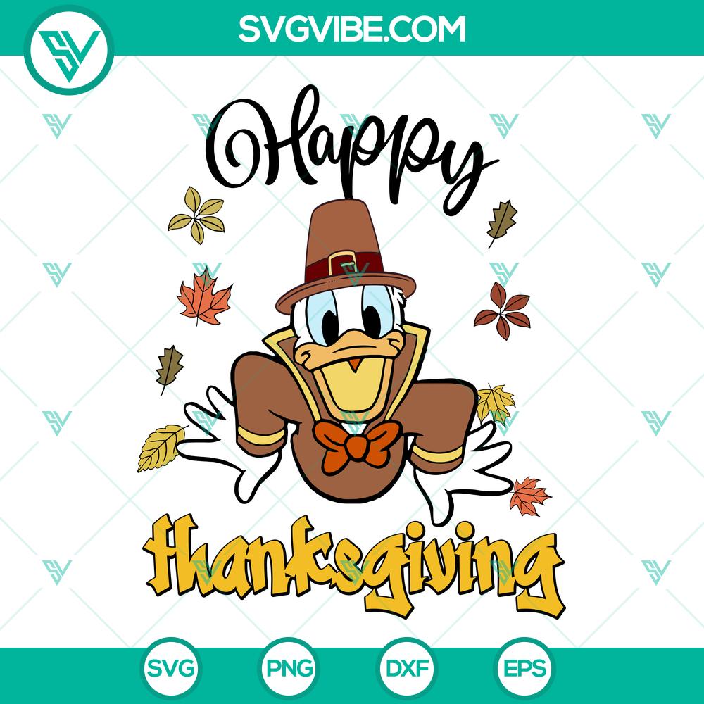 Disney Donald Duck Happy Thanksgiving SVG | Fall Celebration Cut Files Disney Donald Duck Happy Thanksgiving SVG | Fall Celebration Cut Files