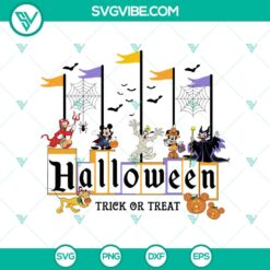 Disney Hallloween Trick Or Treat SVG, Disney Flag SVG, Disney Halloween Characters SVG