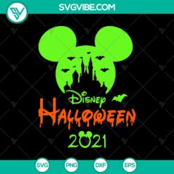Disney Halloween 2021 SVG featuring scary Disney horror elements for Halloween crafts, party decorations, and apparel designs.