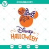Disney Halloween Minnie and Mickey SVG design, featuring festive Halloween elements in a digital format perfect for crafting.