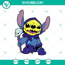 Disney Halloween Stitch SVG featuring Stitch in a witch costume for a funny Halloween design. Great for crafting.