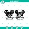 Disney Halloween SVG featuring Mickey and Minnie Mouse in spooky costumes. Perfect for festive crafting projects.