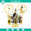 Disney Mickey Friends Happy New Year 2025 Fireworks SVG | Celebration Cut Files 2