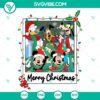Disney Mickey Friends Santa Hat Christmas SVG DXF EPS PNG for crafts, featuring festive holiday design with popular cartoon characters.