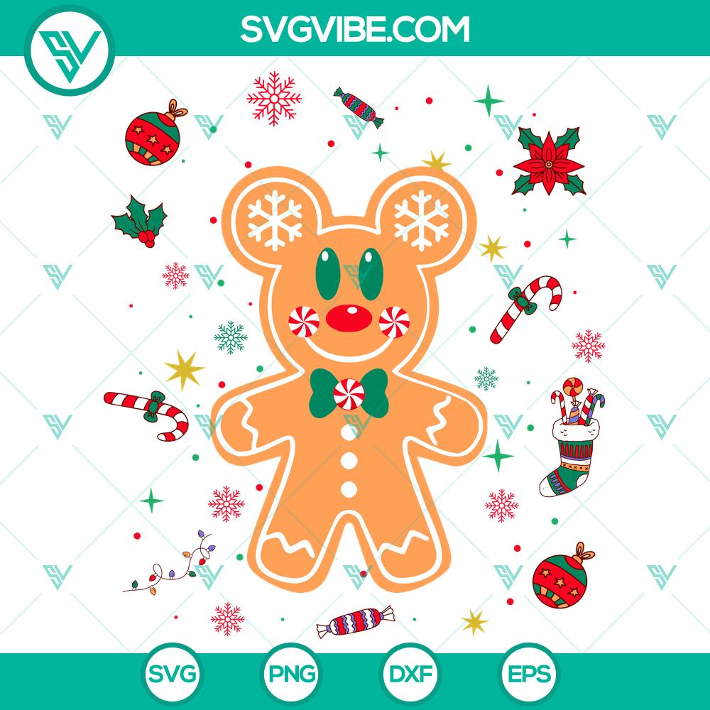 disney-mickey-mouse-christmas-gingerbread-svg-dxf-eps-png.jpg Disney Mickey Mouse Christmas gingerbread design SVG DXF EPS PNG file for holiday crafts.