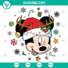 Disney Mickey Mouse Merry Christmas SVG DXF EPS PNG Files - Festive holiday design featuring Mickey Mouse for digital crafting projects.