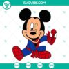 Disney Mickey Mouse Spider-Man SVG cut files, superhero mashup design. Ideal for crafts, t-shirts, and other projects.