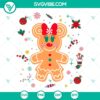 Disney Minnie Mouse Christmas Gingerbread SVG | Cute Holiday Baking Cut Files 2