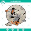 Minnie Mouse Halloween SVG featuring a flying witch costume, perfect for scary and horror-themed designs.