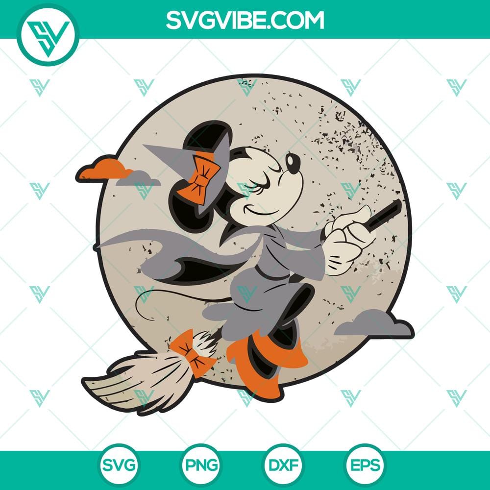 disney-minnie-mouse-flying-witch-costume-halloween-svg-halloween-svg-scary-svg-horror-svg.jpg Minnie Mouse Halloween SVG featuring a flying witch costume, perfect for scary and horror-themed designs.