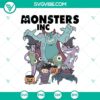 Disney Monster Inc Halloween SVG DXF EPS PNG Cut Files for Halloween Cricut & Silhouette Designs, featuring cute monster characters.