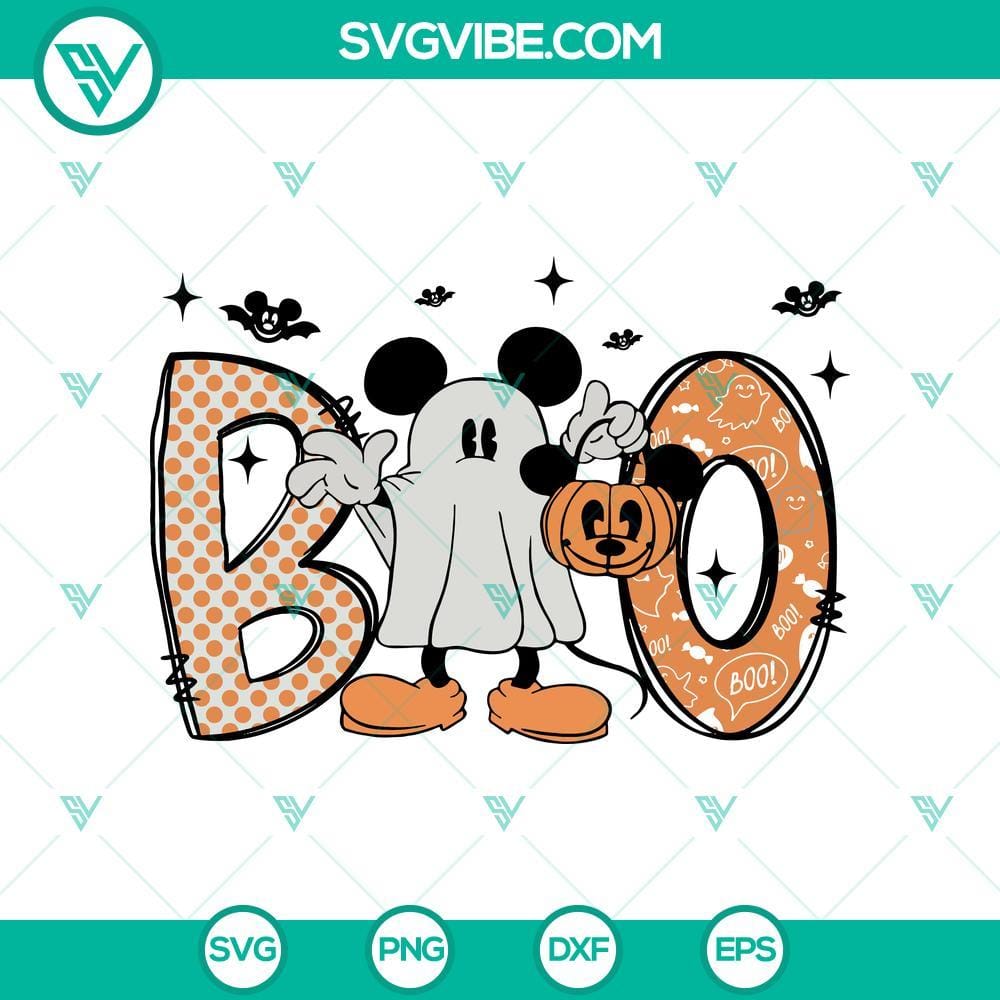 Disney Mouse Boo Ghost Halloween SVG DXF EPS PNG Cut Files Disney Mouse Boo Ghost Halloween SVG DXF EPS PNG Cut Files for Halloween Cricut & Silhouette Designs.