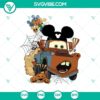 Disney Pixar Tow Mater Halloween SVG DXF EPS PNG Cut Files for Halloween Cricut & Silhouette Designs - Fun and spooky Halloween designs.