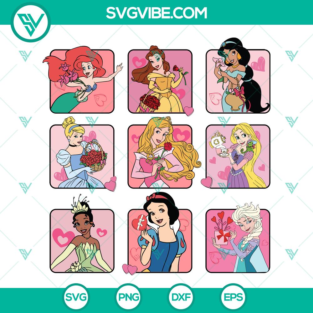Disney Princess Happy Valentine’s Day | Magical Love Cut Files Disney Princess Happy Valentine’s Day | Magical Love Cut Files