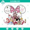 Disney Princess Minnie Castle Ears SVG with magical Disney cut files for crafting projects on a white background.