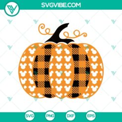 Disney Pumpkin Leopard and Mickey Pumpkin Halloween SVG design.