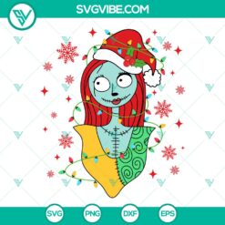 Disney Sally Santa Christmas SVG with Nightmare Before Christmas Cut Files for holiday crafting.