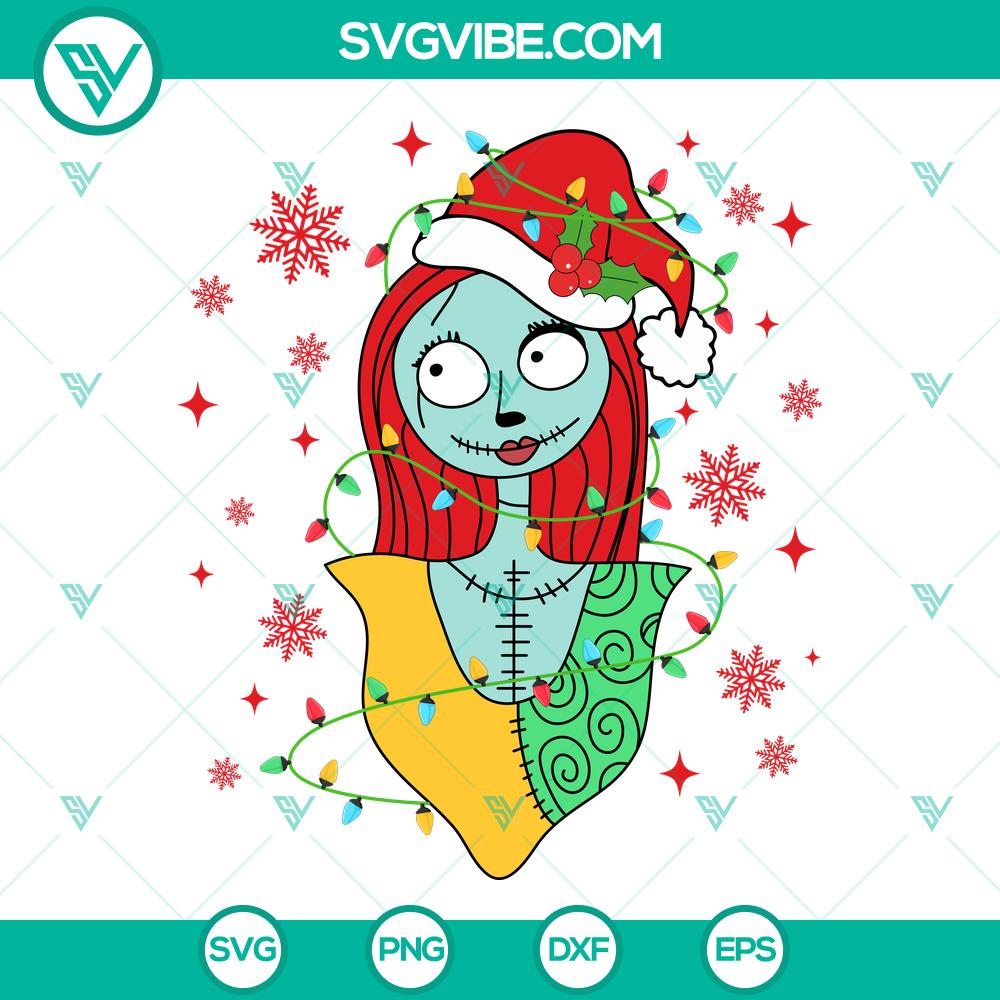 Disney Sally Santa Christmas SVG | Nightmare Before Christmas Cut Files Disney Sally Santa Christmas SVG with Nightmare Before Christmas Cut Files for holiday crafting.