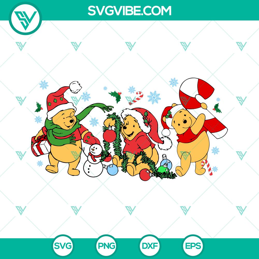 Disney Santa Pooh Bear Christmas Lights SVG | Cute Holiday Cut Files Disney Santa Pooh Bear Christmas Lights SVG | Cute Holiday Cut Files