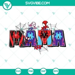 Disney Spidey Mama Hero Squad SVG | Superhero Cut Files for Cricut