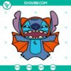 Disney Stitch Halloween Bat SVG with funny design for Halloween. Cute and whimsical Halloween themed digital design.