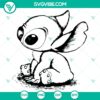 Stitch character sketch portrait in Disney style. Downloadable SVG, DXF, EPS, PNG files for crafting. Great for Disney fans.