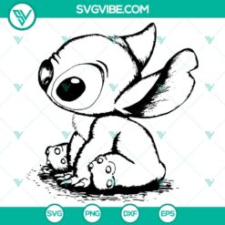 Disney Stitch Sketch Portrait SVG DXF EPS PNG Files