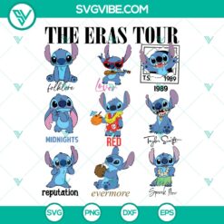 Disney Stitch The Eras Tour SVG | Concert Lover Disney Cut Files