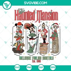 Disney The Haunted Mansion Christmas SVG | Spooky Holiday Disney Cut Files