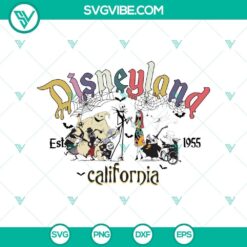 Disneyland 1955 Halloween California SVG DXF EPS PNG Cut File, Halloween SVG File, Halloween Cricut &amp; Silhouette Designs