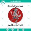 Skeleton themed Halloween SVG design with text "Do What You Love And Hex The Rest". Perfect for spooky holiday crafting projects.