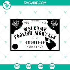 Spooky Halloween SVG featuring "Do You Come To Foolish Mortals" text inspired by Haunted Mansion. Great for Halloween crafts.