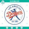 Dodgers Est 1883 SVG file with Los Angeles Dodgers logo design for digital download.