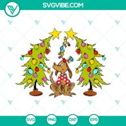 Dog Max Whoville Tree SVG | Cute Grinchmas Dog Cut Files