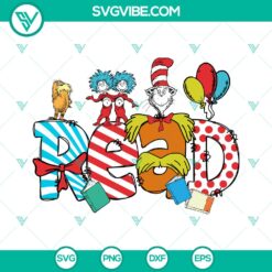 Dr Seuss Read Across America SVG | Literacy Day Cut Files