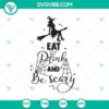 Fab Boo Lous SVG featuring Halloween and witch elements for cutting machines, crafts, and Halloween decorations.