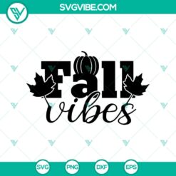 Fall Vibes and Halloween Scary SVG design with Halloween elements perfect for seasonal crafts and decor.