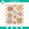 Funny Halloween SVG with smiling flower face for Halloween, suitable for crafting projects.