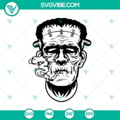 Frankenstein Smoke Weed SVG, Scary Face SVG, Frankenstein SVG