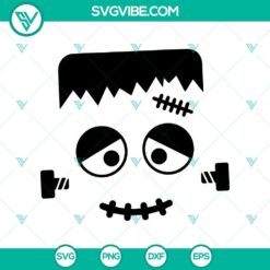 Frankenstein SVG design for Halloween with scary and horror elements, perfect for spooky projects.