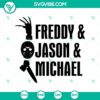 Freddy Krueger Big Shadow SVG, Nightmare on Elm Street theme with horror Halloween design, ideal for spooky crafts and decorations.