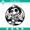 Spooky Freddy Skellington, horror-themed Halloween SVG design for digital use.