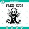 Free Hugs Reaper funny pun Halloween SVG, featuring a scary and humorous design perfect for horror and Halloween themes.