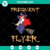 Frequent Flyer scary Halloween-themed SVG design, perfect for spooky DIY projects.