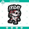 Chibi Jason Voorhees SVG design for Friday the 13th horror movie fans. Cute and spooky digital graphic.